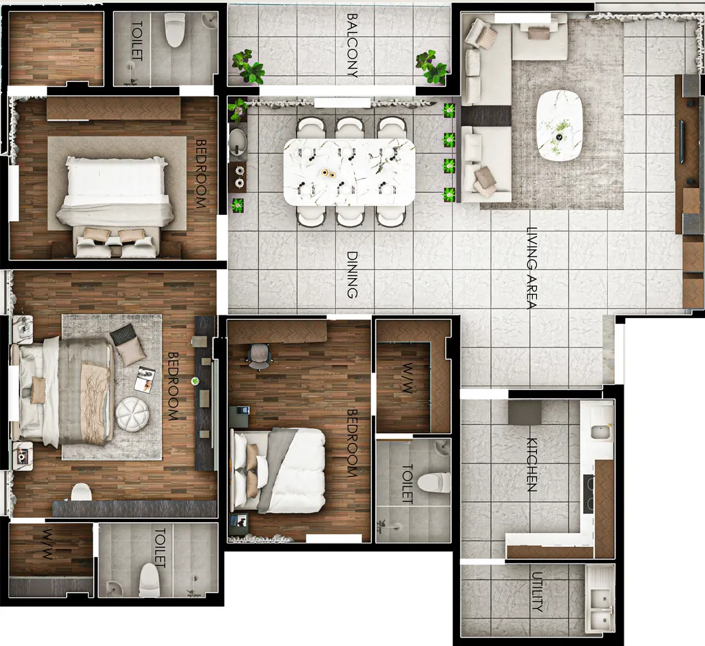 3 BHK Flat in Soulspace ABV Arbor in Ramanathapuram, Coimbatore - Image 932004