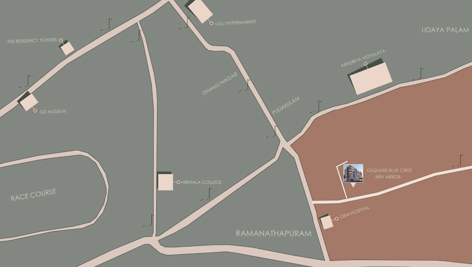 Location of Soulspace ABV Arbor in Ramanathapuram, Coimbatore - Image 437792