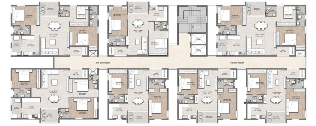 Floor Plan of Novascape Uptown in Keeranatham, Coimbatore - Image 437870