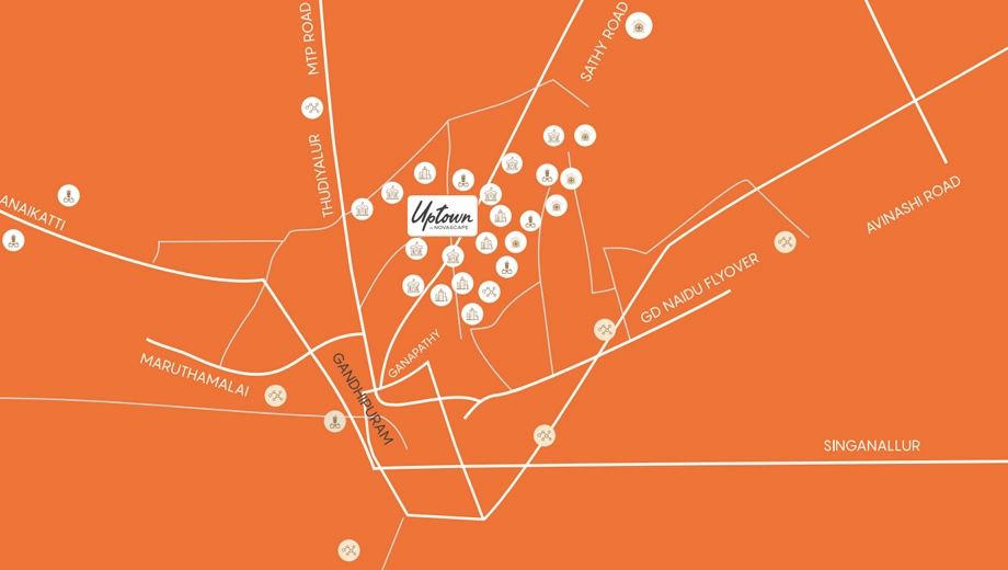 Location of Novascape Uptown in Keeranatham, Coimbatore - Image 437868
