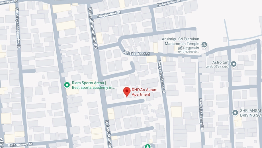 Location of Dhiyas Aurum in K K Pudur, Coimbatore - Image 437879