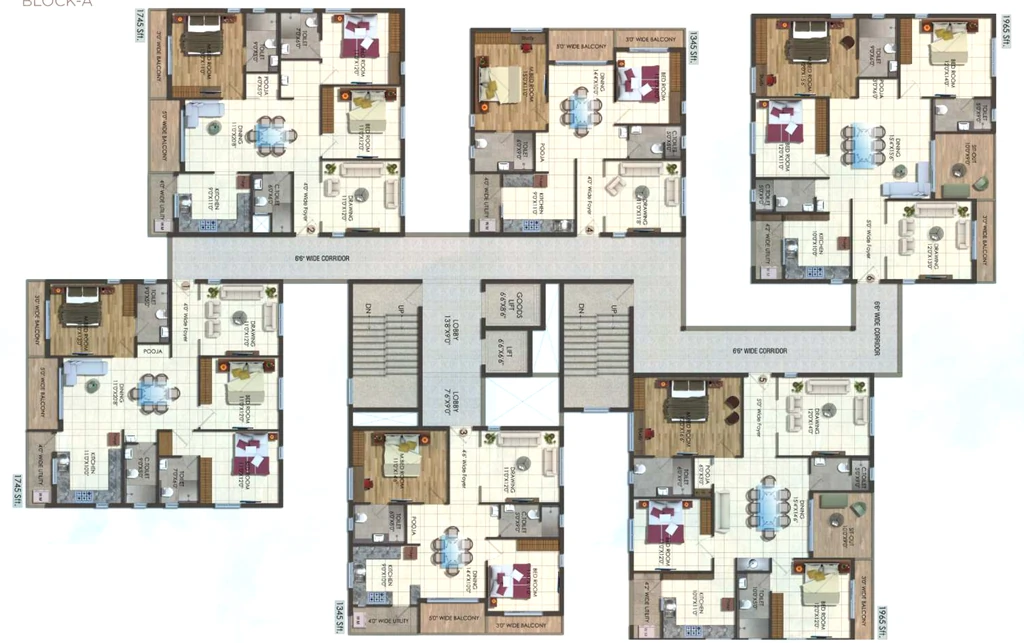 Floor Plan of Vertex Siris Signa in null, Vijayawada - Image 437931