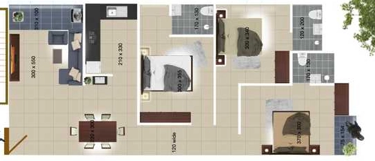 2 BHK Flat in Vivia Pamant in Edappally, Kochi - Image 932065