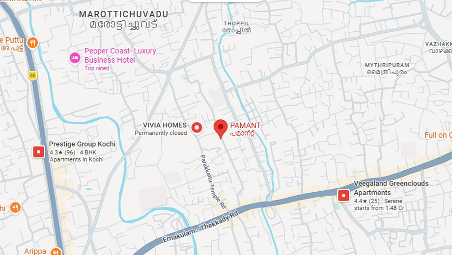 Location of Vivia Pamant in Edappally, Kochi - Image 437942