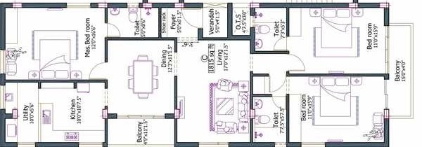 3 BHK Flat in Firm HS Paul in Kilpauk, Chennai - Image 932094