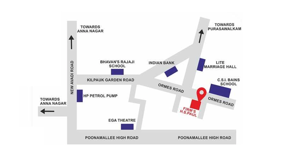 Location of Firm HS Paul in Kilpauk, Chennai - Image 438018