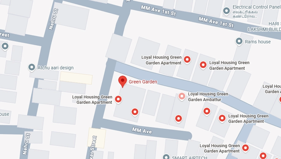 Location of Home4You Green Gardens in Ambattur, Chennai - Image 438009