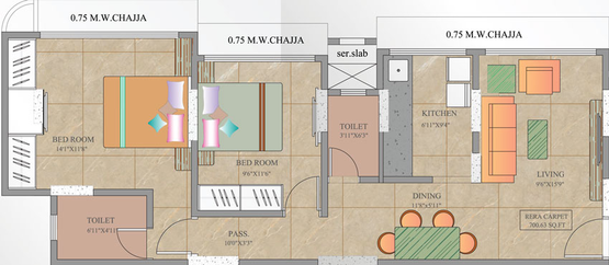 2 BHK Flat in Asmi Vintage in Goregaon West, Mumbai - Image 466883