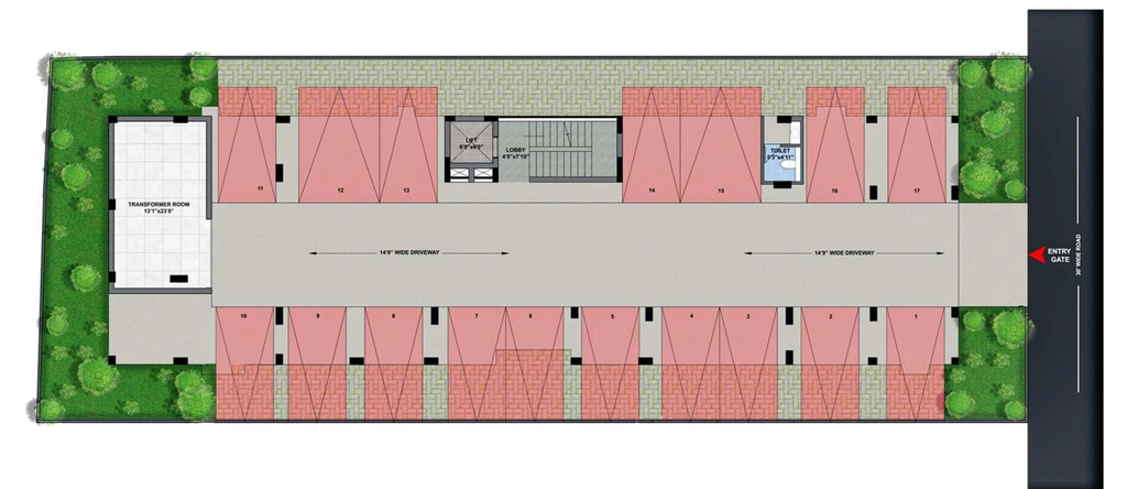 Master Plan of Jayaswathy Swathy Ramalakshmi Paradise in Perambur, Chennai - Image 438044