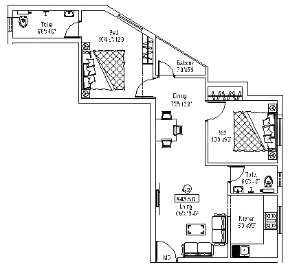 2 BHK Flat in JC Deepalakshmi in Villivakkam, Chennai - Image 932104