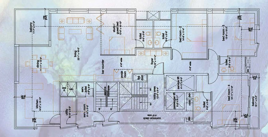 Floor Plan of CR The Big Tree in Jayanagar, Bangalore - Image 438039