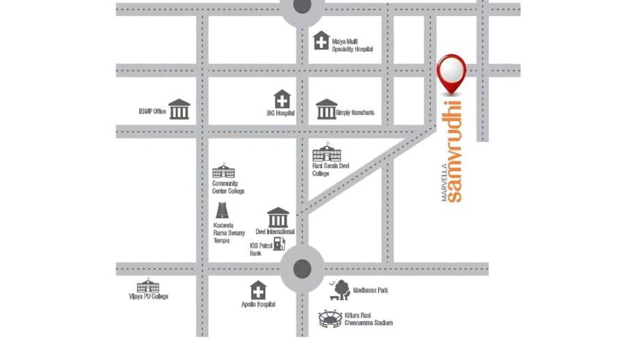 Location of Marvella Samvrudhi in Jayanagar, Bangalore - Image 438054
