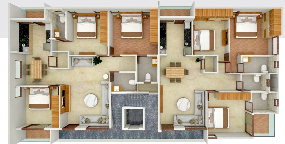 Floor Plan of Marvella Sukruti in Basavanagudi, Bangalore - Image 438064