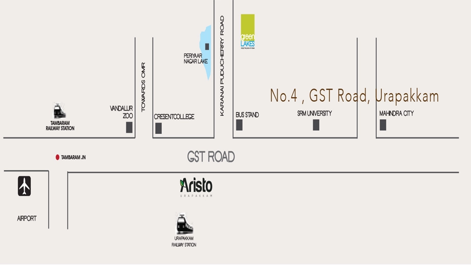Location of Kriticons Aristo in Urapakkam, Chennai - Image 438083