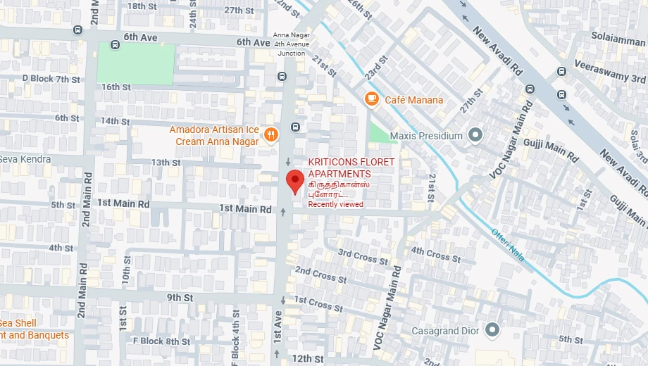 Location of Kriticons Floret in Anna Nagar, Chennai - Image 438089