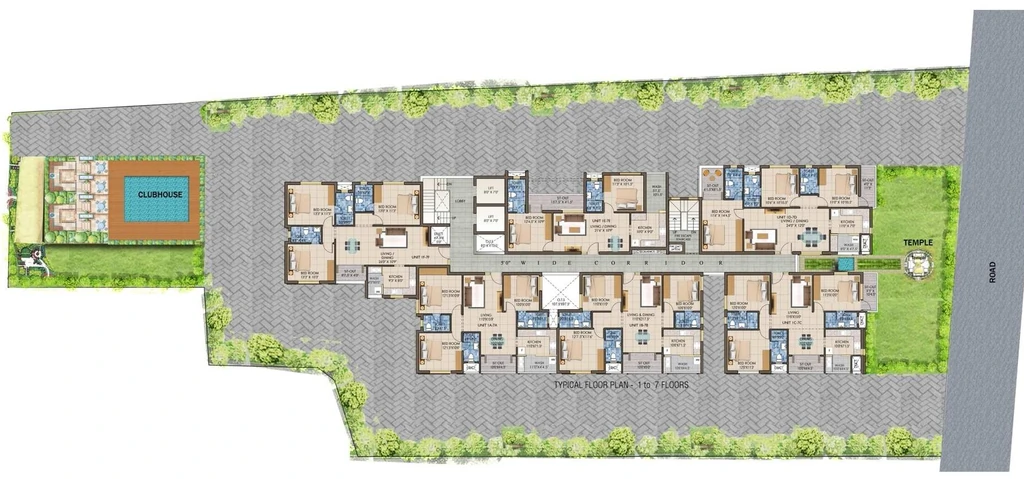 Master Plan of Kriticons Jirawala Paradise in Purasaiwakkam, Chennai - Image 438147