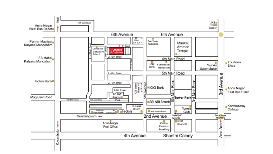 Location of Maxis Pushpam in Anna Nagar, Chennai - Image 438213