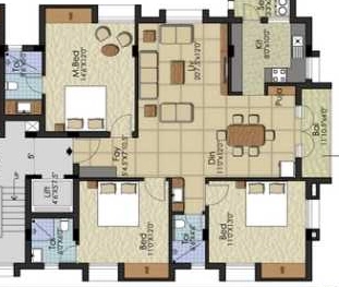 3 BHK Flat in Maxis Sai Sarvam in Anna Nagar, Chennai - Image 932162