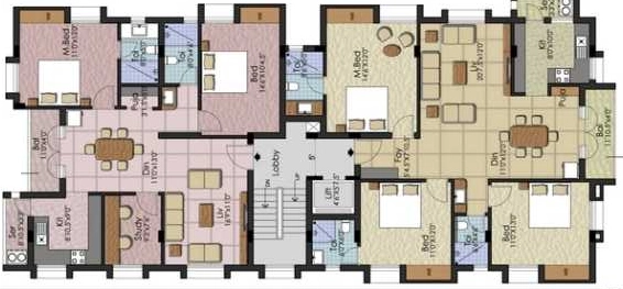 Floor Plan of Maxis Sai Sarvam in Anna Nagar, Chennai - Image 438198
