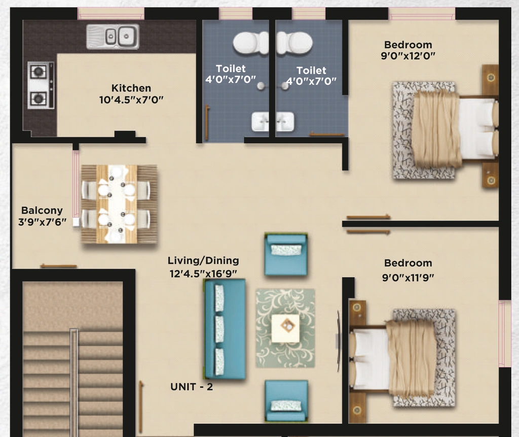 2 BHK Flat in MLR Ravana Homes in Kolathur, Chennai - Image 932146