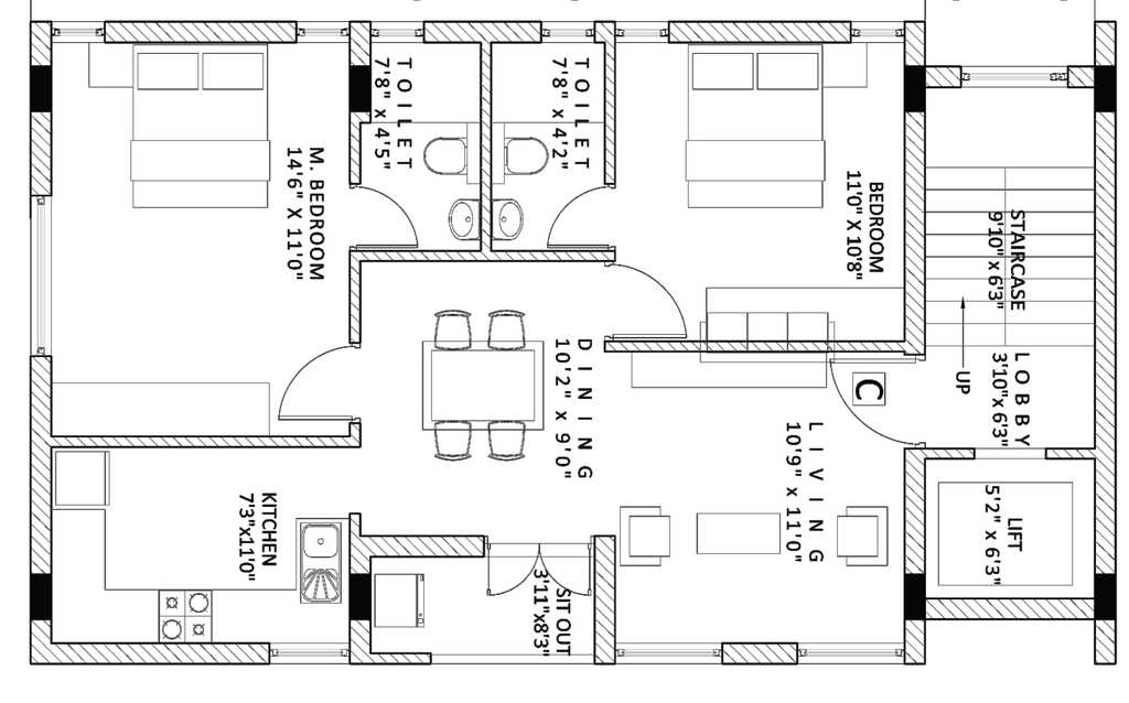 2 BHK Flat in Pranav Towers in Aminjikarai, Chennai - Image 932144