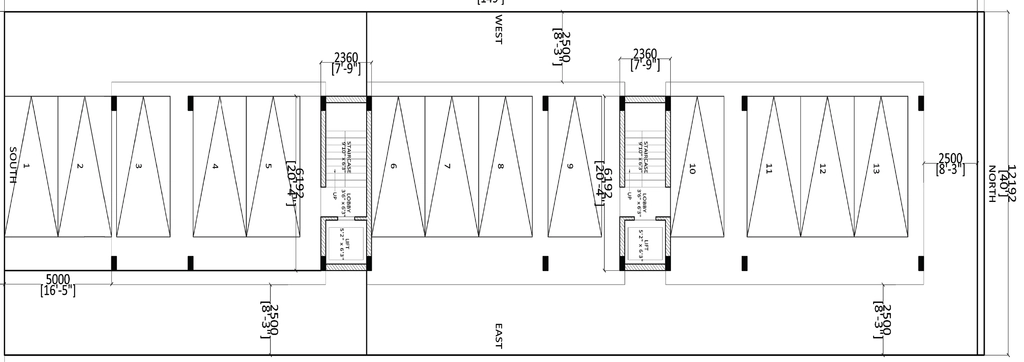 Floor Plan of Pranav Towers in Aminjikarai, Chennai - Image 438171