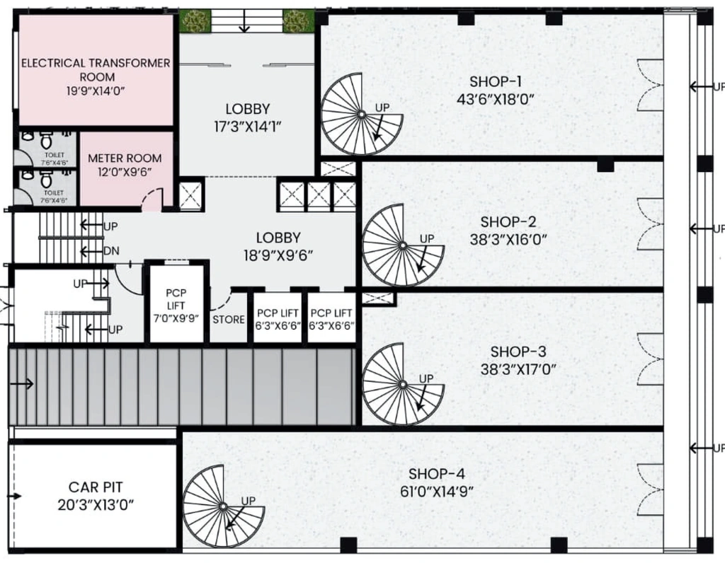 Floor Plan of Commercial Prince Shantiveer in Purasaiwakkam, Chennai - Image 438117