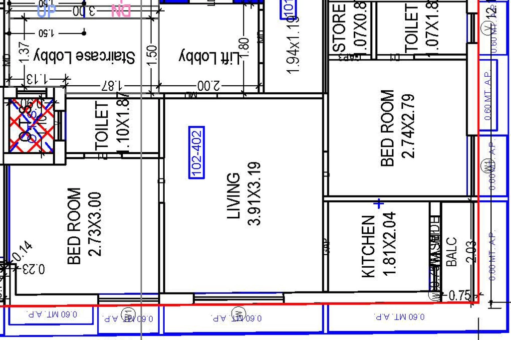 2 BHK Flat in Ashapura Crystal Villa in Lakshmiwadi, Rajkot - Image 932143