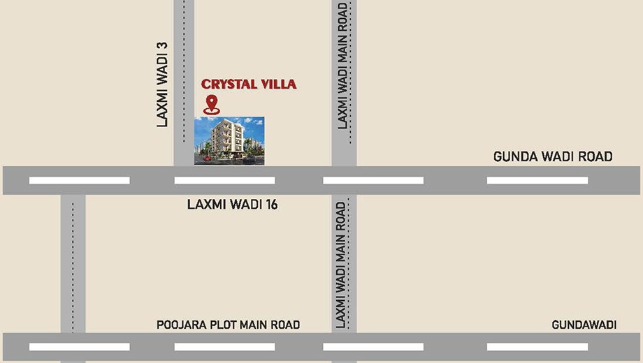 Location of Ashapura Crystal Villa in Lakshmiwadi, Rajkot - Image 438164