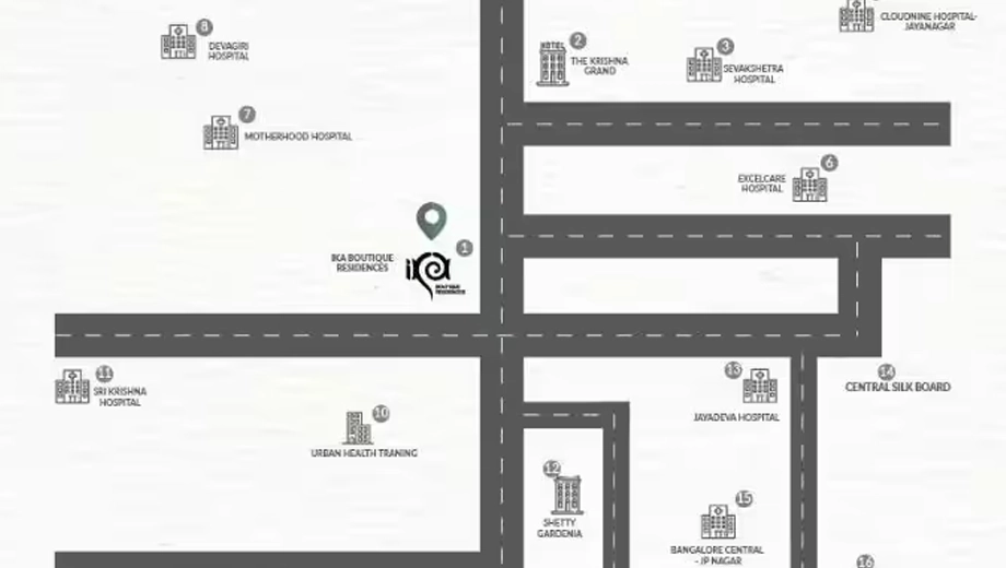 Location of Future Ika Residency in Banashankari, Bangalore - Image 438179