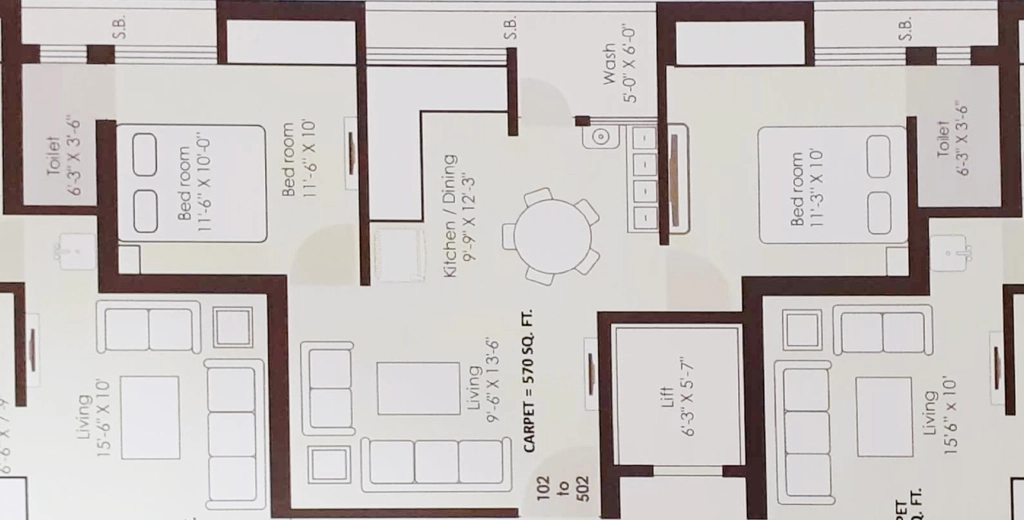 2 BHK Flat in Gurukrupa Aagam Avenue in Bhakti Nagar, Rajkot - Image 932166