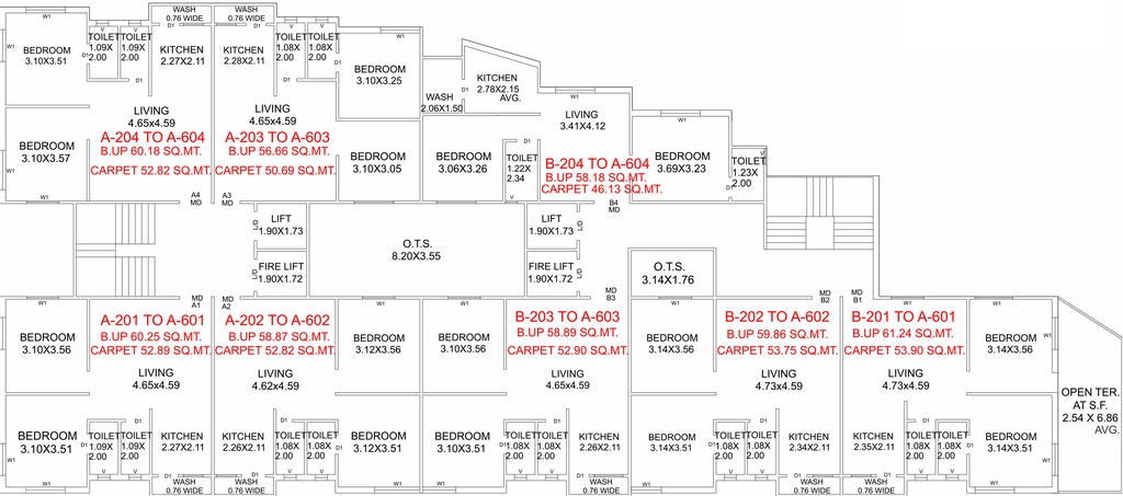 Floor Plan of Sitaram Akshar Arcade in Bhakti Nagar, Rajkot - Image 438294