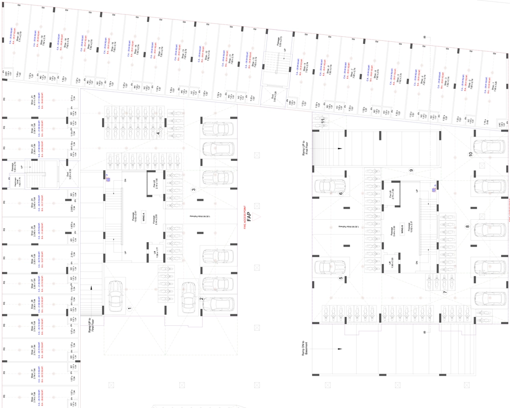 Floor Plan of Commercial Swastik Suvarna Path in Mavdi, Rajkot - Image 438317