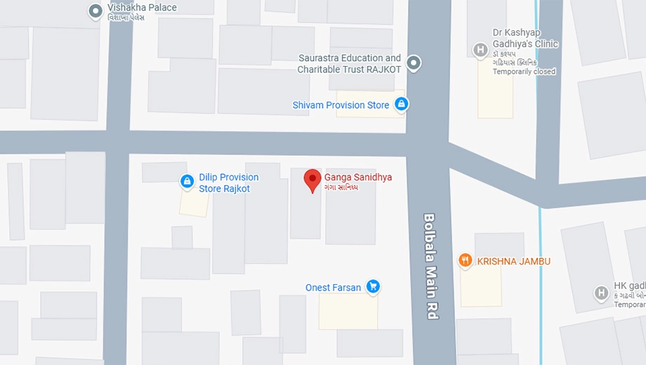 Location of Shyam Ganga Sanidhya in Bhakti Nagar, Rajkot - Image 438328