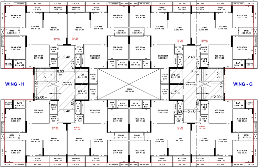 Floor Plan of Atulya City in Lodhika, Rajkot - Image 438360