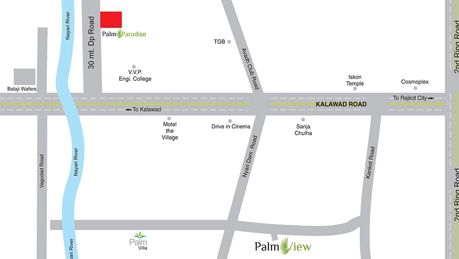 Location of Crystal Palm Paradise in Lodhika, Rajkot - Image 438369