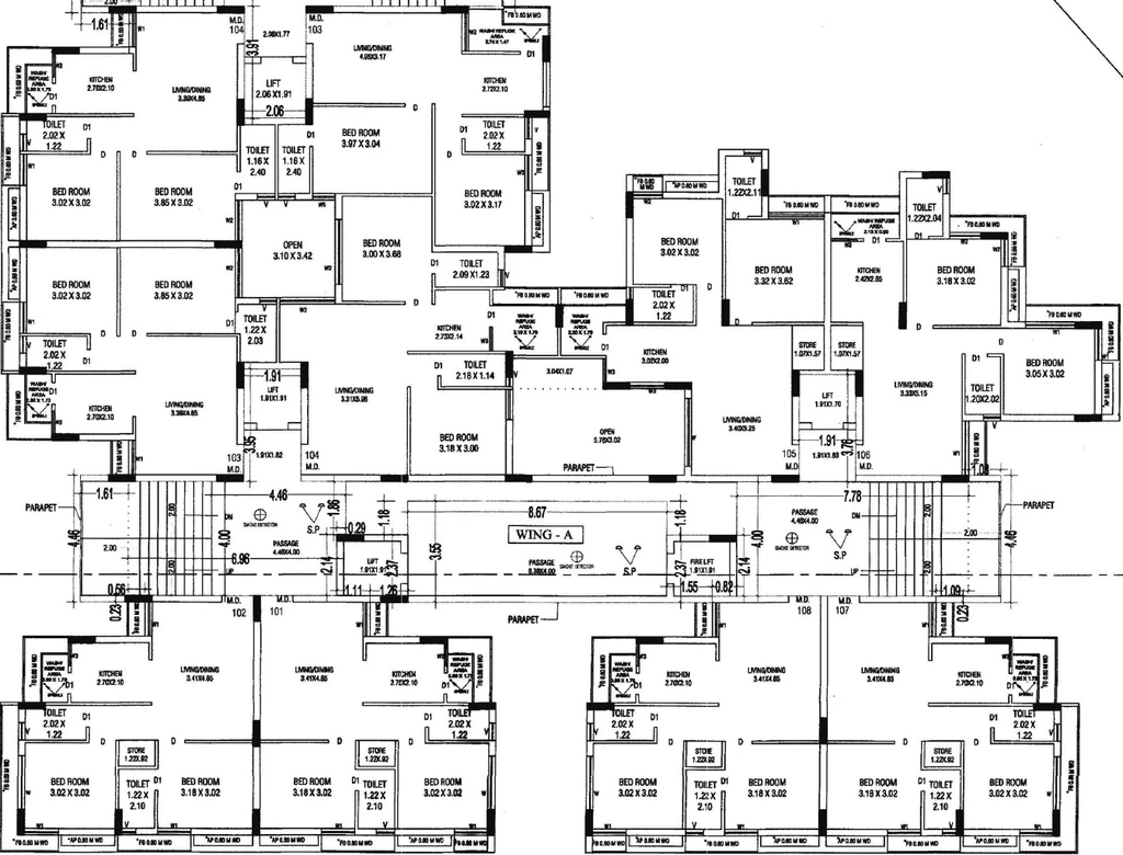Floor Plan of Kasumbi Casa in Lodhika, Rajkot - Image 438378