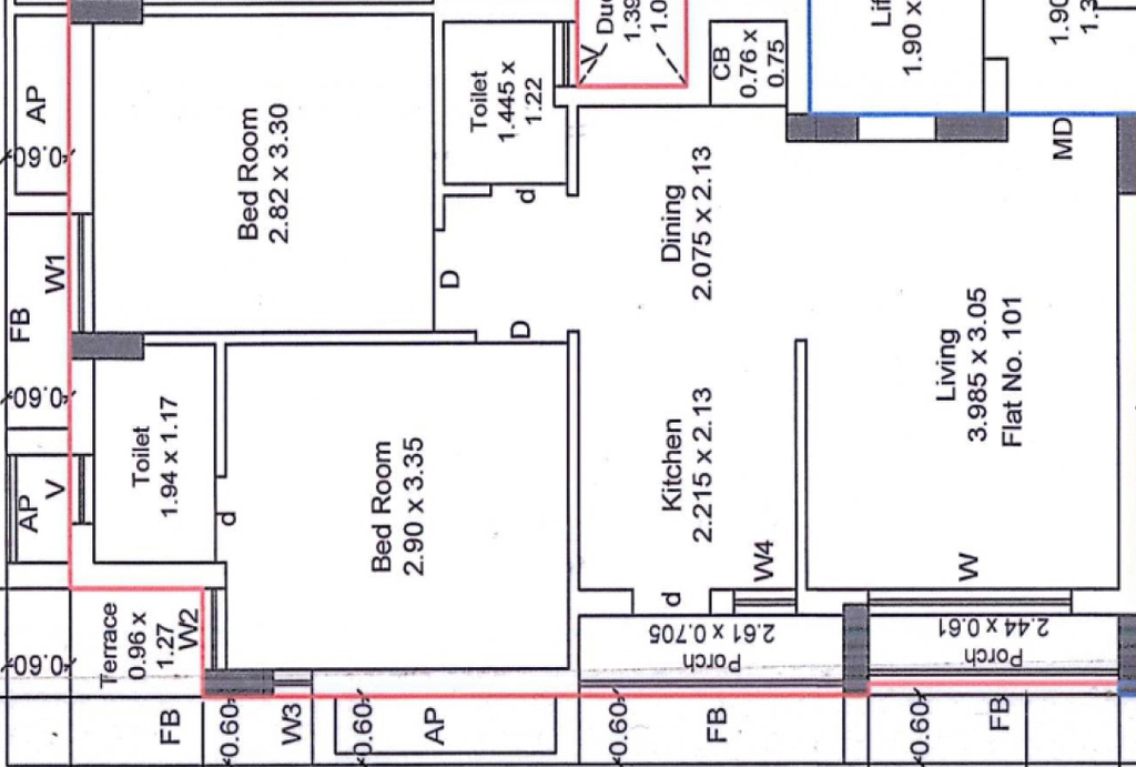 2 BHK Flat in Krishna Nilkanth Prime in Lodhika, Rajkot - Image 932213