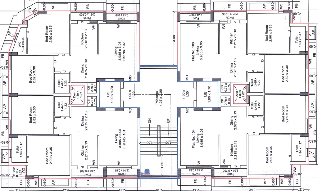 Floor Plan of Krishna Nilkanth Prime in Lodhika, Rajkot - Image 438383