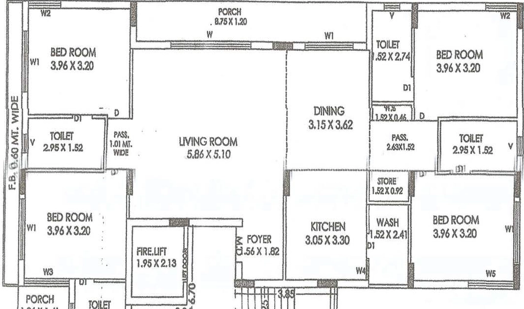 4 BHK Flat in Kantaben The Radiant House in Lodhika, Rajkot - Image 932217
