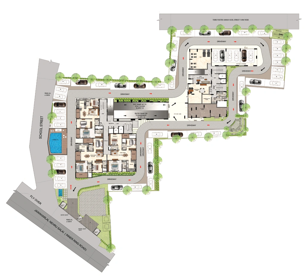 Master Plan of Traventure Altitude 9 in Koyambedu, Chennai - Image 438472