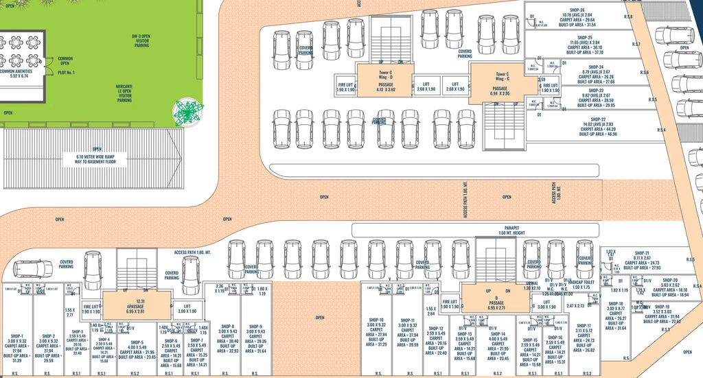 Floor Plan of Commercial Raj Pusti Hills in Lodhika, Rajkot - Image 438426