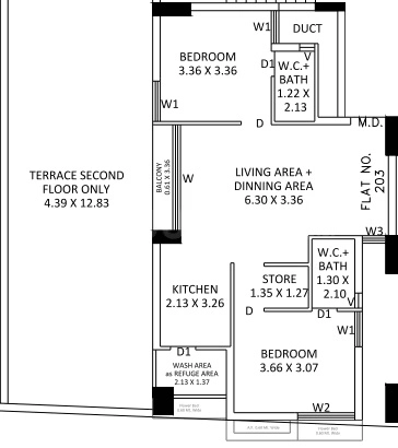 2 BHK Flat in Shreenath Golden Nest in Lodhika, Rajkot - Image 932232