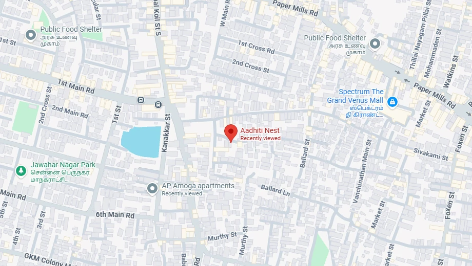 Location of Aadhiti Nest in Perambur, Chennai - Image 438478