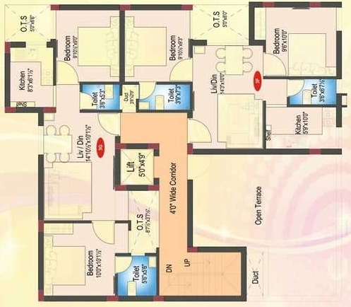 Floor Plan of AP Amogaa in Perambur, Chennai - Image 438488