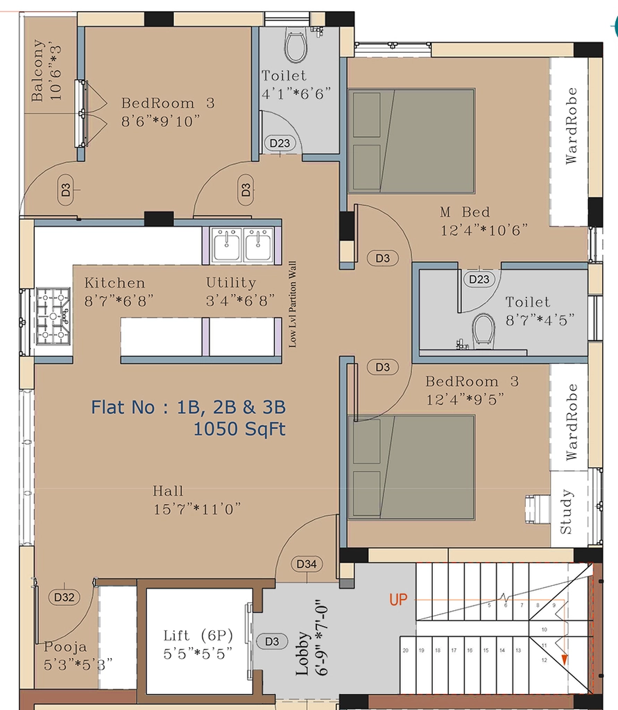 2 BHK Flat in Maxis Premam in Perambur, Chennai - Image 932255