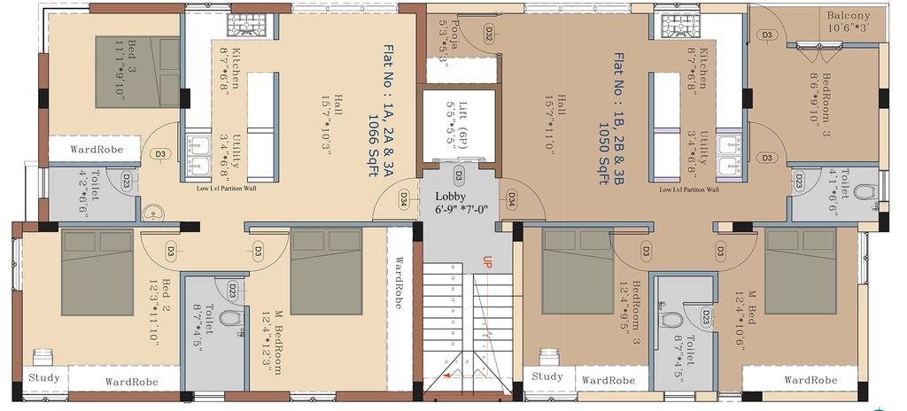 Floor Plan of Maxis Premam in Perambur, Chennai - Image 438501