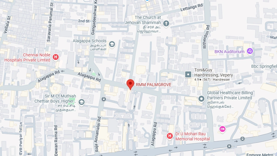 Location of RMS Palmgrove in Purasaiwakkam, Chennai - Image 438516