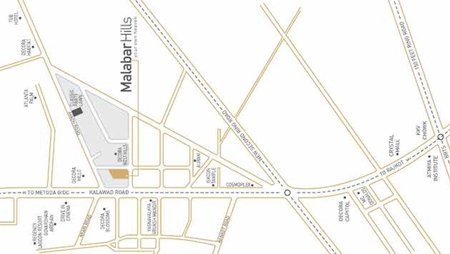Location of Malabar Hills in Munjka, Rajkot - Image 438579