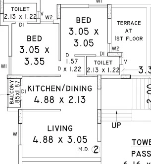 2 BHK Flat in Nand Heights in Munjka, Rajkot - Image 932279